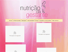 Tablet Screenshot of nutricaodagestante.com.br